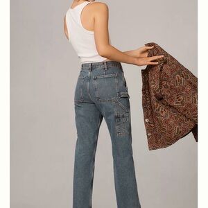 Agolde Blue Straight Leg Jeans